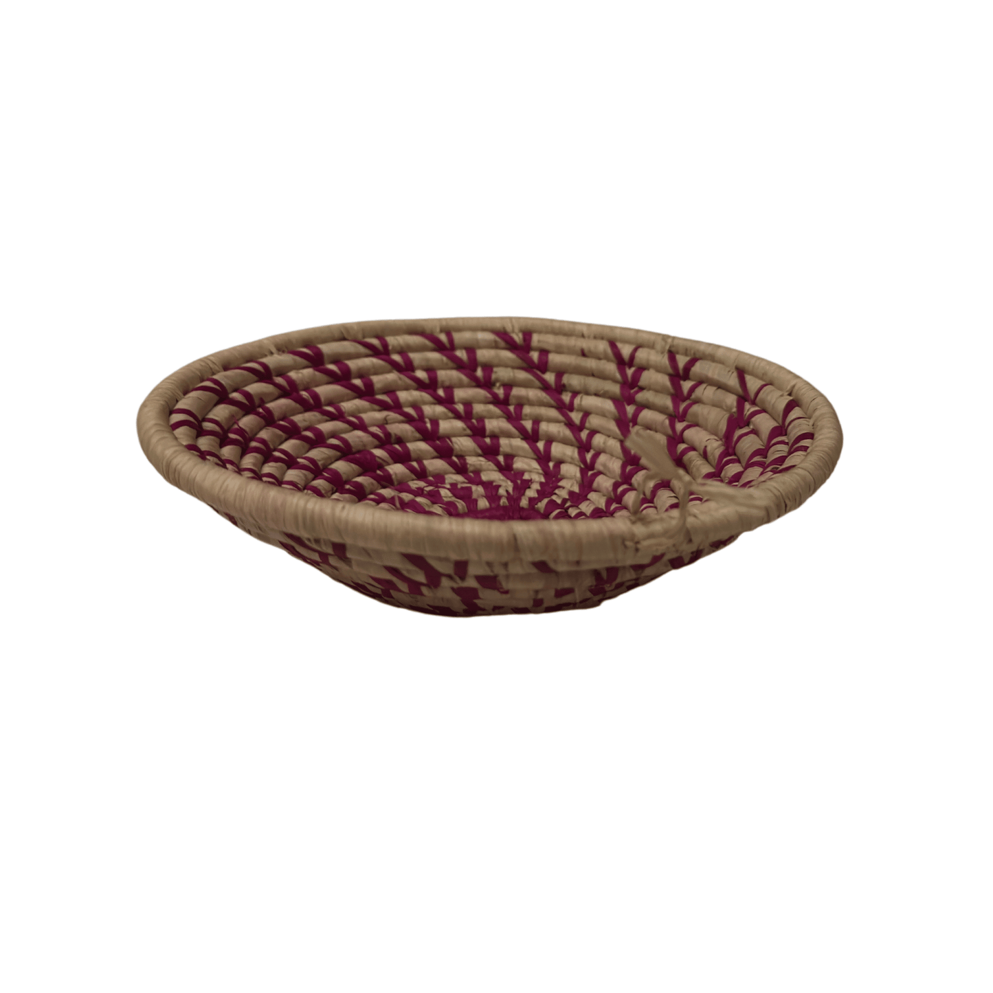 Ugandan Raffia Basket (Small) Pattern 1 Handwoven Basket My Store