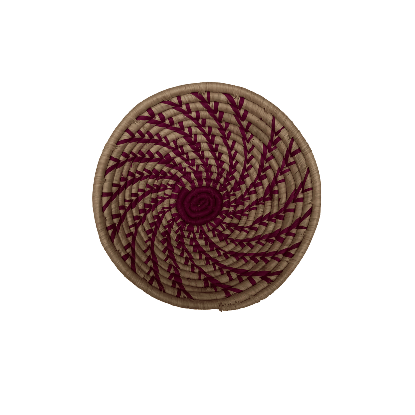 Ugandan Raffia Basket (Small) Pattern 1 Handwoven Basket My Store