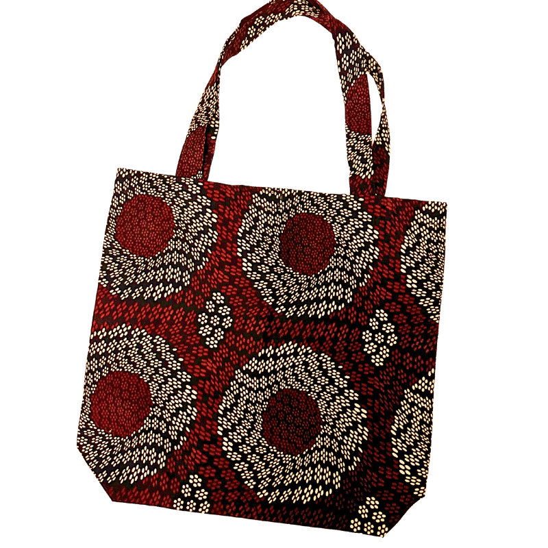 African Print Tote Bag Pattern 1 - Pearl Africa
