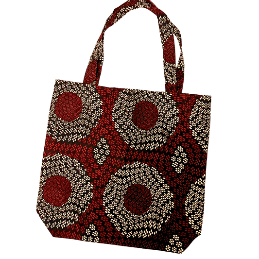 African Print Tote Bag Pattern 1 - Pearl Africa