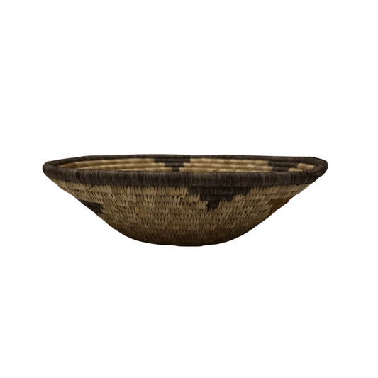 Ugandan Raffia Basket (Medium) Pattern 1 Handwoven Basket My Store 