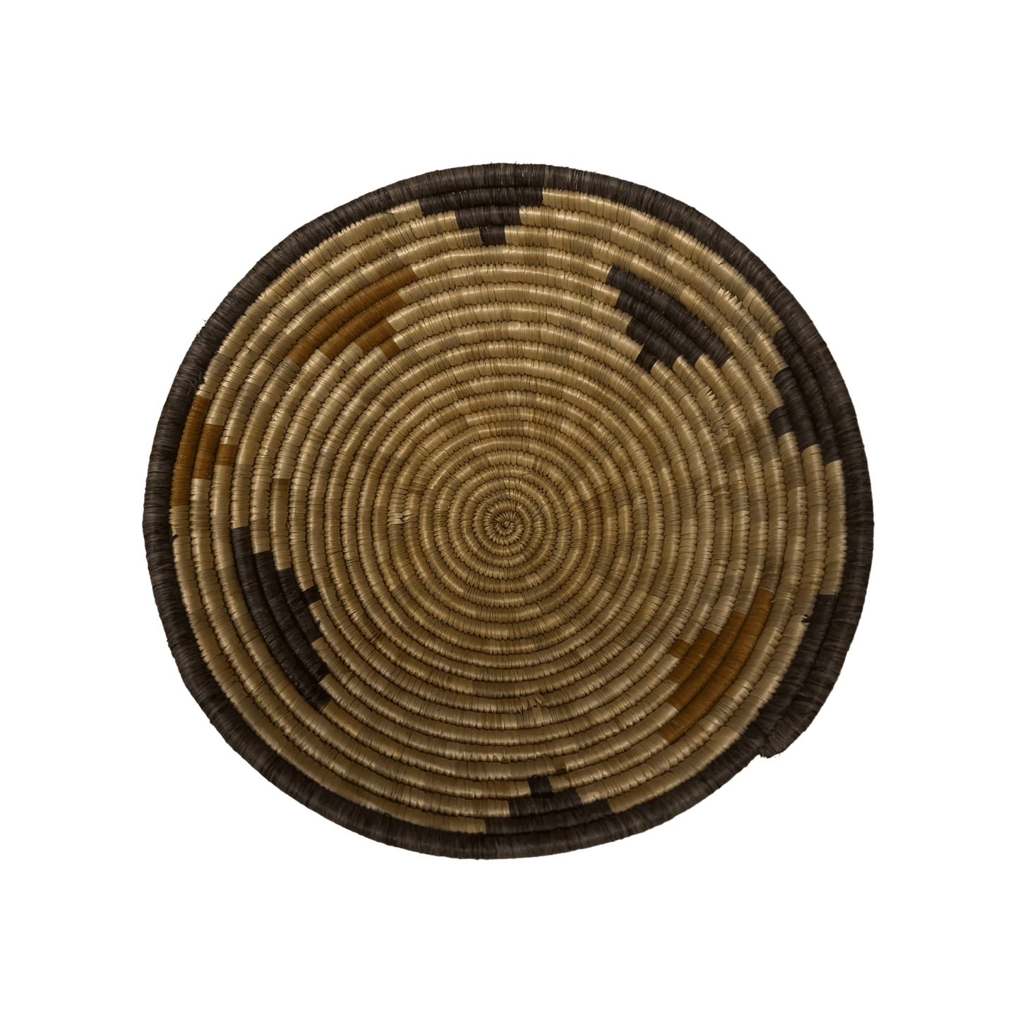Ugandan Raffia Basket (Medium) Pattern 1 Handwoven Basket My Store 