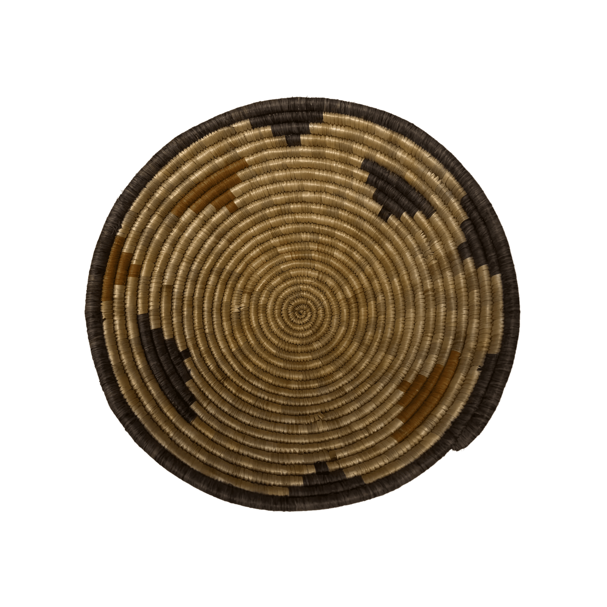 Ugandan Raffia Basket (Medium) Pattern 1 Handwoven Basket My Store 