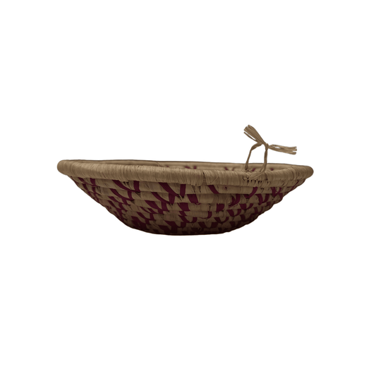 Ugandan Raffia Basket (Small) Pattern 1 Handwoven Basket My Store 